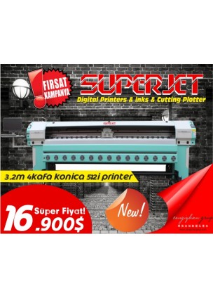 3.2m Konica 512i Solvent Printer